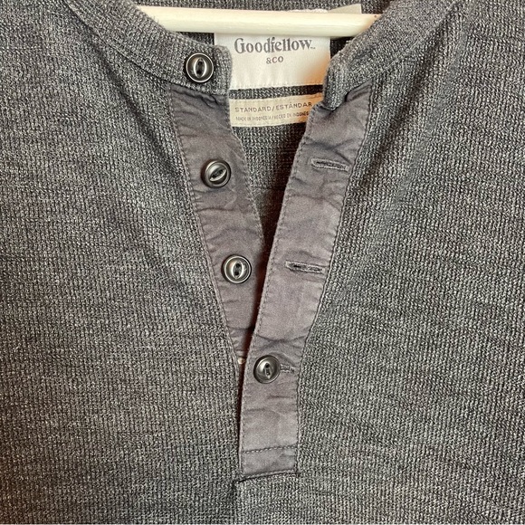 Goodfellow & Co. Thick Henley Thermal Shirt Sz M - Picture 3 of 5